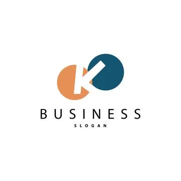 Minimal Initial K Letter Logo, Modern And Luxury Geometric Design, Icon Vec.. Stockillustratie