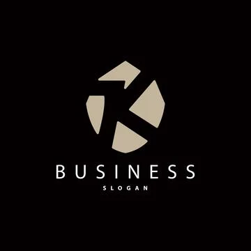 Minimal Initial K Letter Logo, Modern And Luxury Geometric Design, Icon Vec.. Stockillustratie