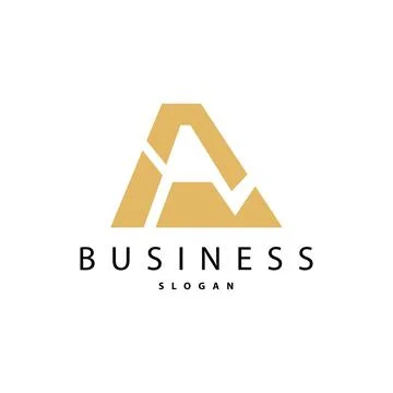 Minimal Initial A Letter Logo, Modern And Luxury Geometric Design, Icon Vec.. Stockillustratie