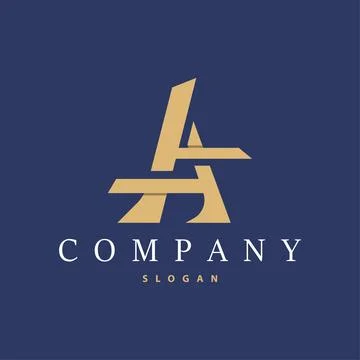 Minimal Initial A Letter Logo, Modern And Luxury Geometric Design, Icon Vec.. Stock Illustration