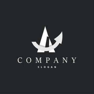 Minimal Initial A Letter Logo, Modern And Luxury Geometric Design, Icon Vec.. Stock Illustration