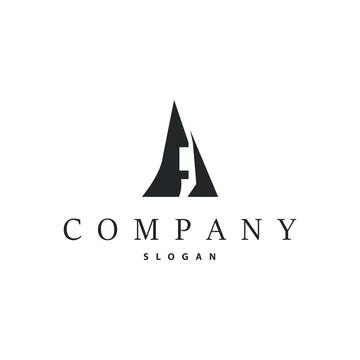 Minimal Initial A Letter Logo, Modern And Luxury Geometric Design, Icon Vec.. Stock Illustration