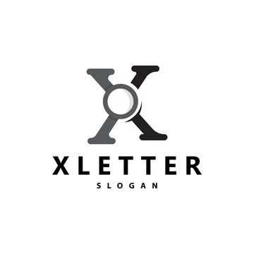 Minimal Initial X Letter Logo, Modern And Luxury Geometric Design, Icon Vec.. Stock Illustration