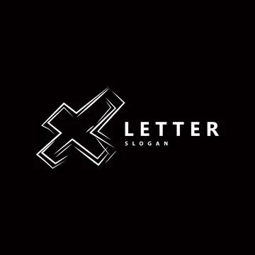 Minimal Initial X Letter Logo, Modern And Luxury Geometric Design, Icon Vec.. Stock Illustration