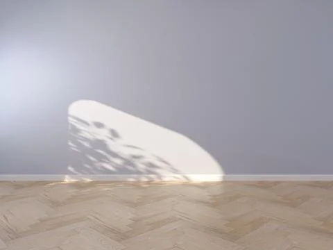 Minimal interior mock up scene. Illustrazione stock