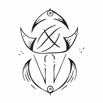 Minimal Islamic Pattern Inspired Abstract Mark and Symbol Stock Illustration