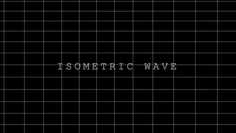 Minimal isometric grid wave background for modern scientific or technical d.. Stock Footage 336805375
