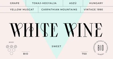 Minimal Label, Wine Tag Stock Illustration