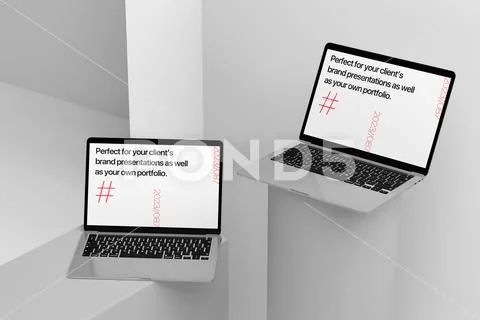 Minimal Laptop Display Mockup PSD Template
