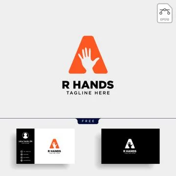Minimal A letter, initial hand logo template vector illustration icon element Stock Illustration