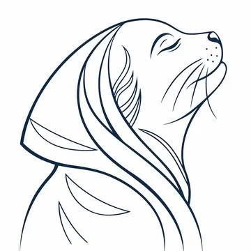 Minimal Line Abstract Texture with Flowing Contour Design Stock Illustration