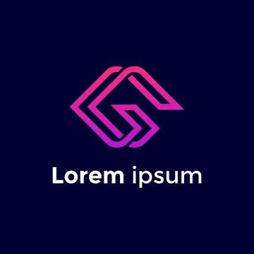 Minimal Line Letter Initial G Logo Design Template. Vector Logo Illustration Stock Illustration