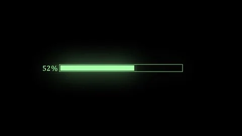 Minimal loading bar showing percentage progress animation, Simple waiting p.. Stock Footage 337873026
