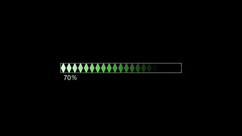 Minimal loading bar showing percentage simple geometric design animation Stock Footage 337873097