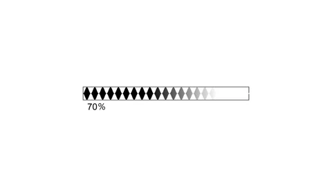 Minimal loading bar showing percentage simple geometric design animation Stock Footage 337873100