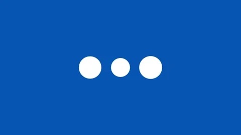 Minimal Loading Dots Progress Symbol animation. Vídeos de archivo 336857993