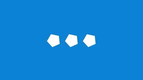 Minimal Loading Dots Progress Symbol animation. Stockbeeldmateriaal 336858045