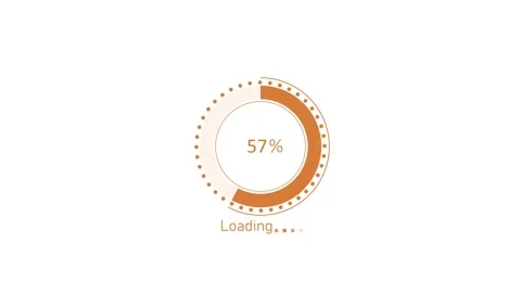 Minimal loading progress circle percent loading bar modern digital interfac.. Stock Footage 340385339
