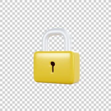 Minimal Lock Model Stock Illustration