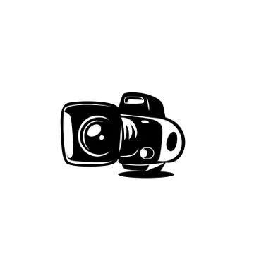 Minimal logo of camera vector illutration. Stock Illustration