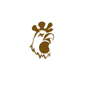 Minimal logo of chicken vector illustration. Stock-Illustration