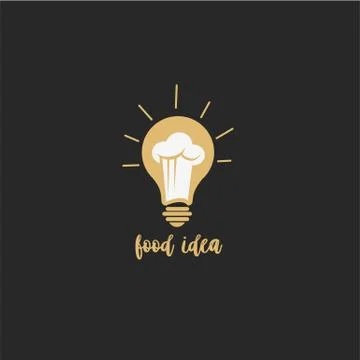 Minimal logo of food idea vector illustration Stock Illustration