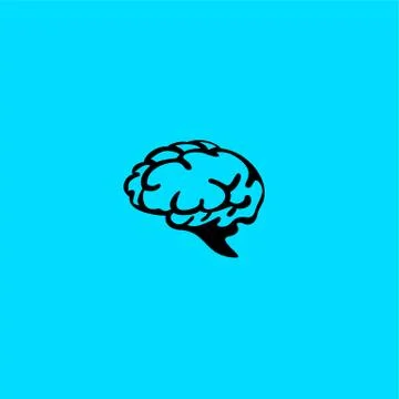 Minimal logo of human brain vector illustration. Stock-Illustration