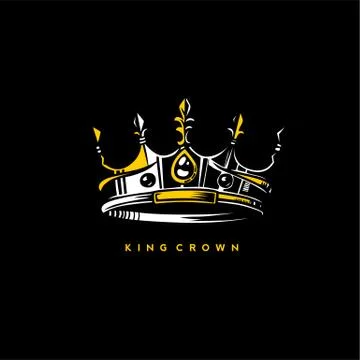 Minimal logo of king crown vector illustration Illustrazione stock