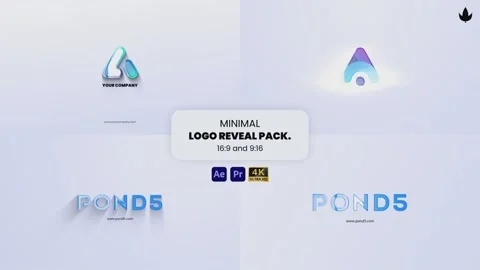 Minimal Logo Pack with MOGRT Files After Effects素材