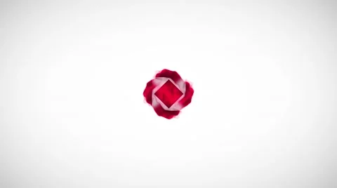 Minimal Logo Reveal Stinger - Red Color Circle Smoke Logo Text Reveal Animation Stock After Effects
