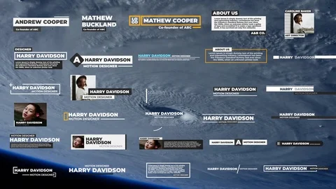 Minimal Lower Third 2 스톡 After Effects