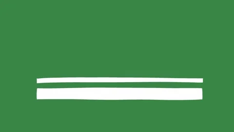 Minimal Lower Third 2D Animation on Green Screen | Banner Graphic Overlay Stock Footage 333522264