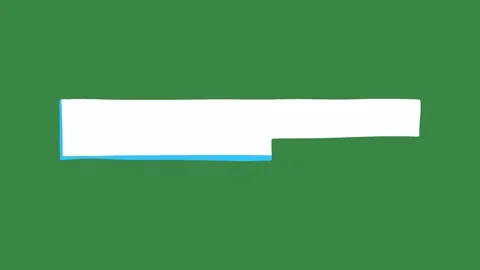 Minimal Lower Third 2D Animation on Green Screen | Banner Graphic Overlay Stock Footage 333522296