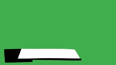 Minimal Lower Third 2D Animation on Green Screen | Banner Graphic Overlay Видео 333522534