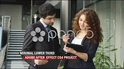 Minimal Lower Third Stock After Effects