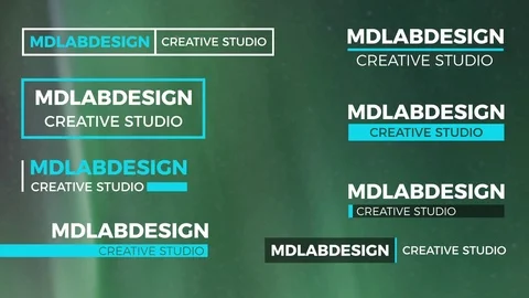 Minimal Lower Thirds After Effects stock