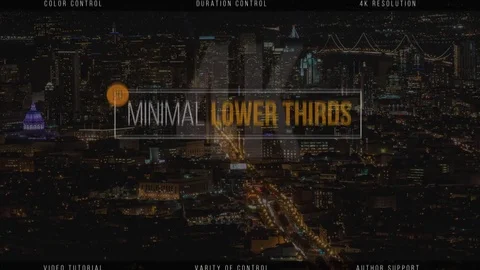 Minimal Lower Thirds 스톡 After Effects