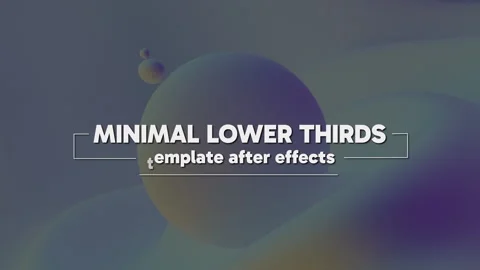 Minimal Lower Thirds Project Stock After Effects