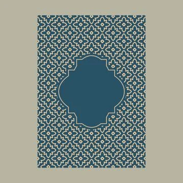Minimal luxury Cover design with pattern element for menu, invitation card, b Stock Illustration