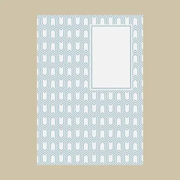 Minimal luxury Cover design with pattern element for menu, invitation card, b Illustrazione stock