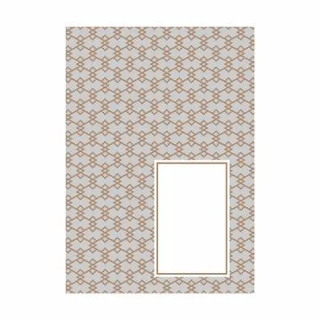 Minimal luxury Cover design with pattern element for menu, invitation card, b Stock Illustration
