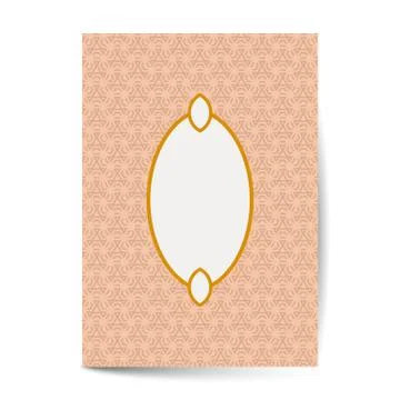 Minimal luxury Cover design with pattern element for menu, invitation card, b Stock Illustration