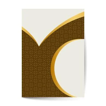 Minimal luxury Cover design with pattern element for menu, invitation card, b 스톡 일러스트