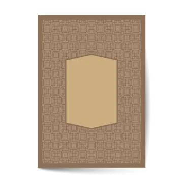 Minimal luxury Cover design with pattern element for menu, invitation card, b Stock Illustration