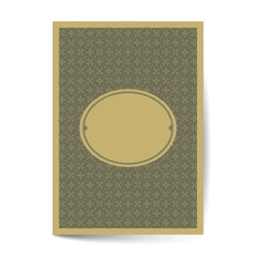 Minimal luxury Cover design with pattern element for menu, invitation card, b Illustrazione stock