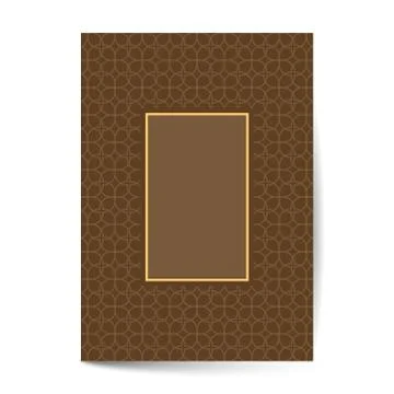 Minimal luxury Cover design with pattern element for menu, invitation card, b Illustrazione stock