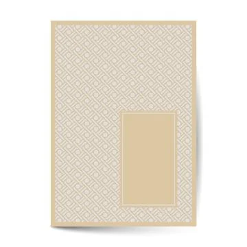 Minimal luxury Cover design with pattern element for menu, invitation card, b Stock Illustration