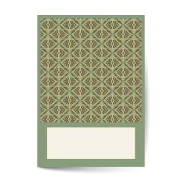 Minimal luxury Cover design with pattern element for menu, invitation card, b Stock Illustration