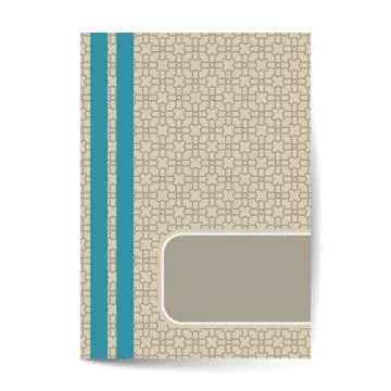 Minimal luxury Cover design with pattern element for menu, invitation card, b Illustrazione stock