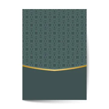 Minimal luxury Cover design with pattern element for menu, invitation card, b Stock Illustration